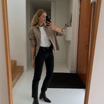 Flattered - Riley nilkkurit nahkaa, musta