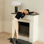 Flattered - Riley nilkkurit nahkaa, musta