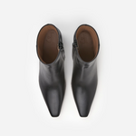 Flattered - Riley nilkkurit nahkaa, musta