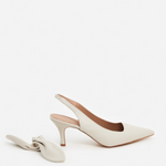 Flattered - Franchesca Bow korkokengät, creme