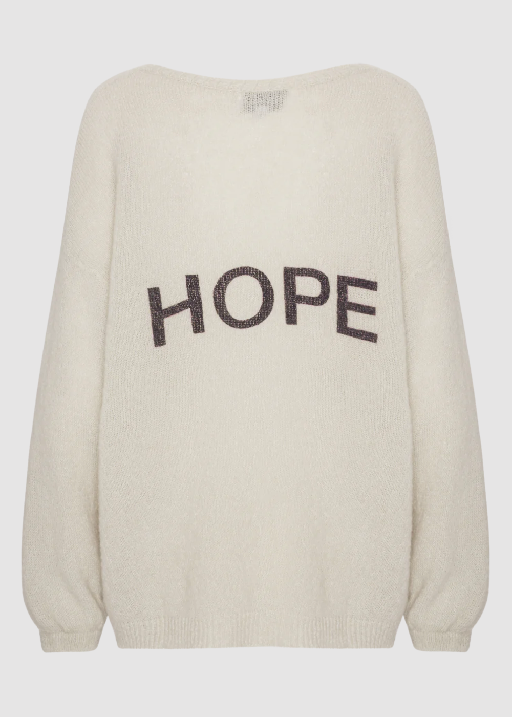 Americandreams - Silja mohairneule HOPE, beige/black