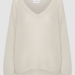 Americandreams - Silja mohairneule HOPE, beige/black