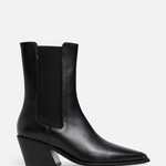 Flattered - Sandra nilkkurit nahkaa, musta