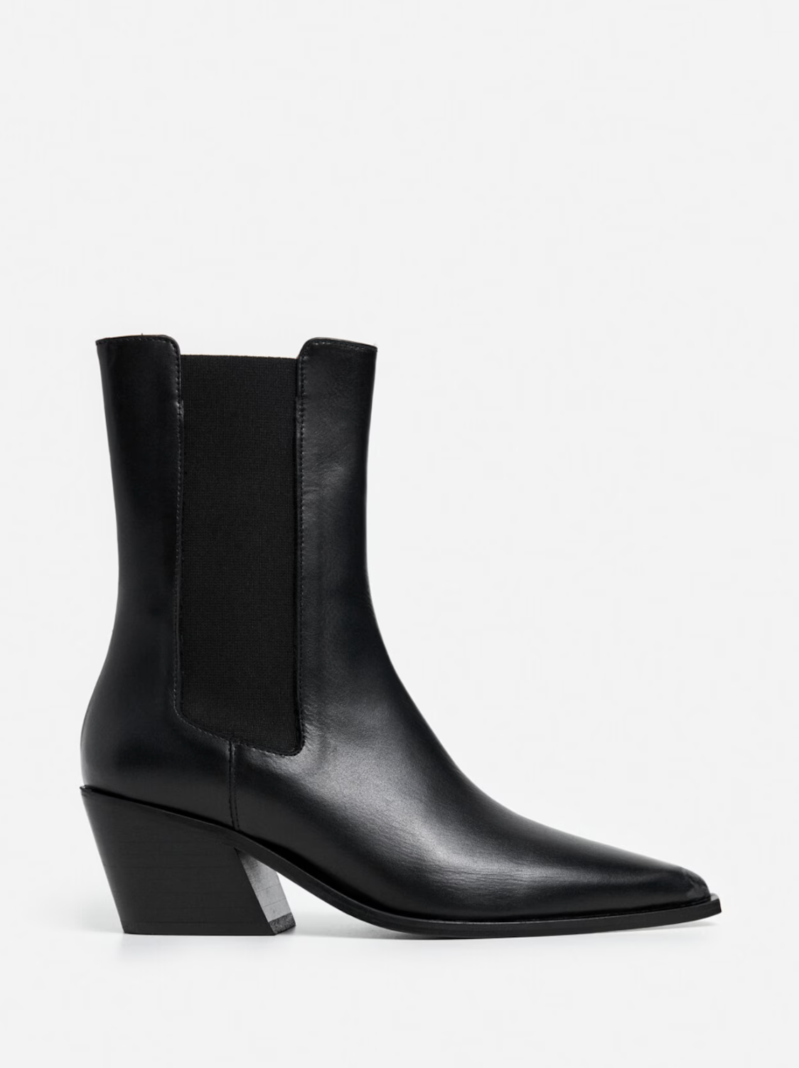 Flattered - Sandra nilkkurit nahkaa, musta