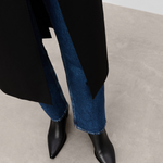 Flattered - Sandra nilkkurit nahkaa, musta