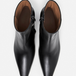 Flattered - Gill nilkkurit nahkaa, musta