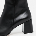 Flattered - Gill nilkkurit nahkaa, musta