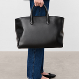 Flattered - Lola tote bag leather, black
