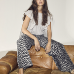 co'couture - LeoCC Wide Long Pant, grey