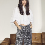 co'couture - LeoCC Wide Long Pant, grey