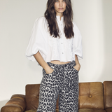 co'couture - LeoCC Wide Long Pant, grey