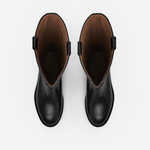 Flattered - Frances saappaat nahkaa, musta