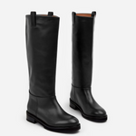 Flattered - Frances saappaat nahkaa, musta