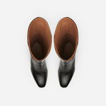 Flattered - Colette nahkasaappaat, musta