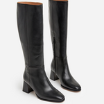 Flattered - Colette nahkasaappaat, musta