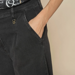 Mos Mosh - Gobi Pleat Jeans long, black