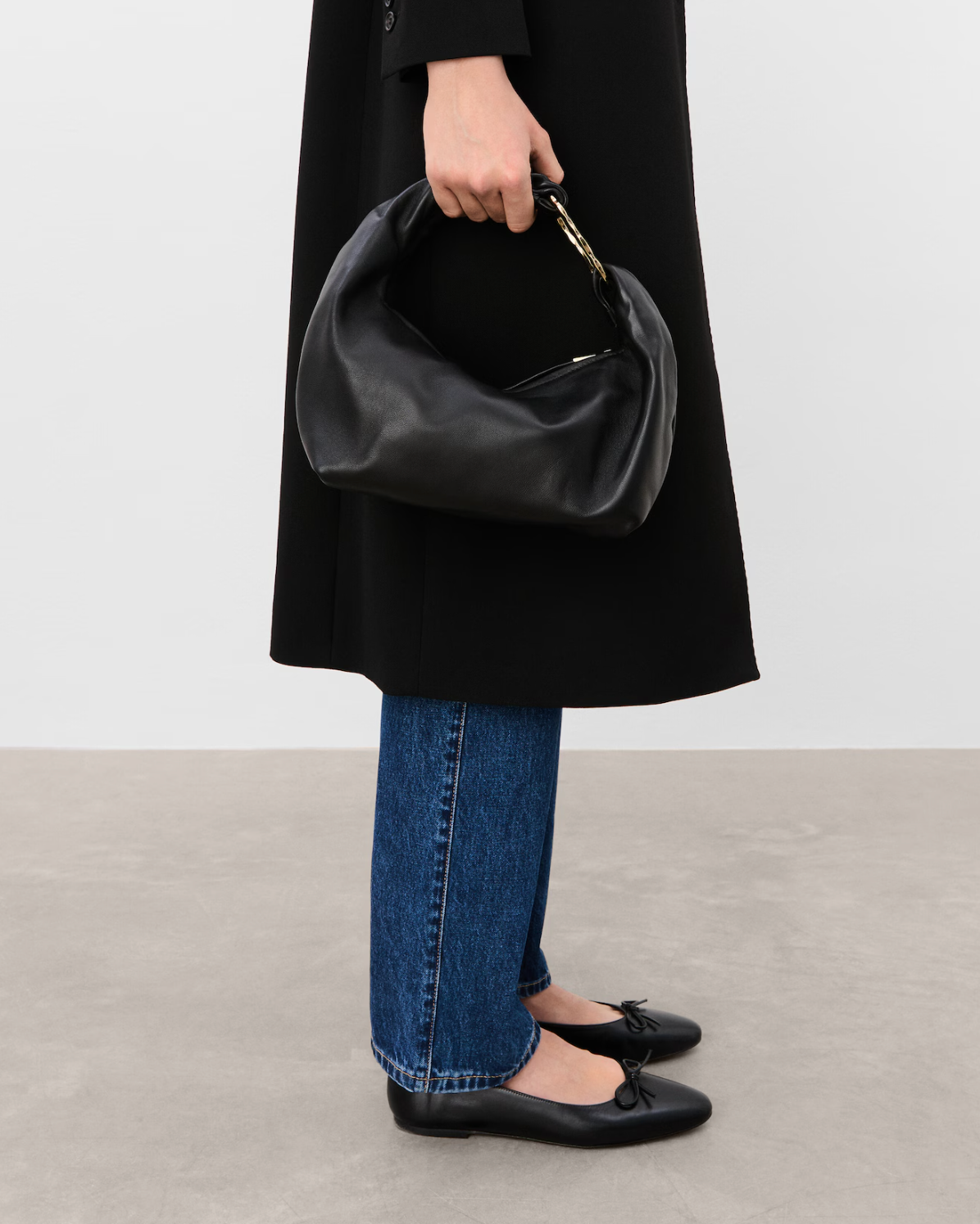 Flattered Amanda shoulder bag leather, black