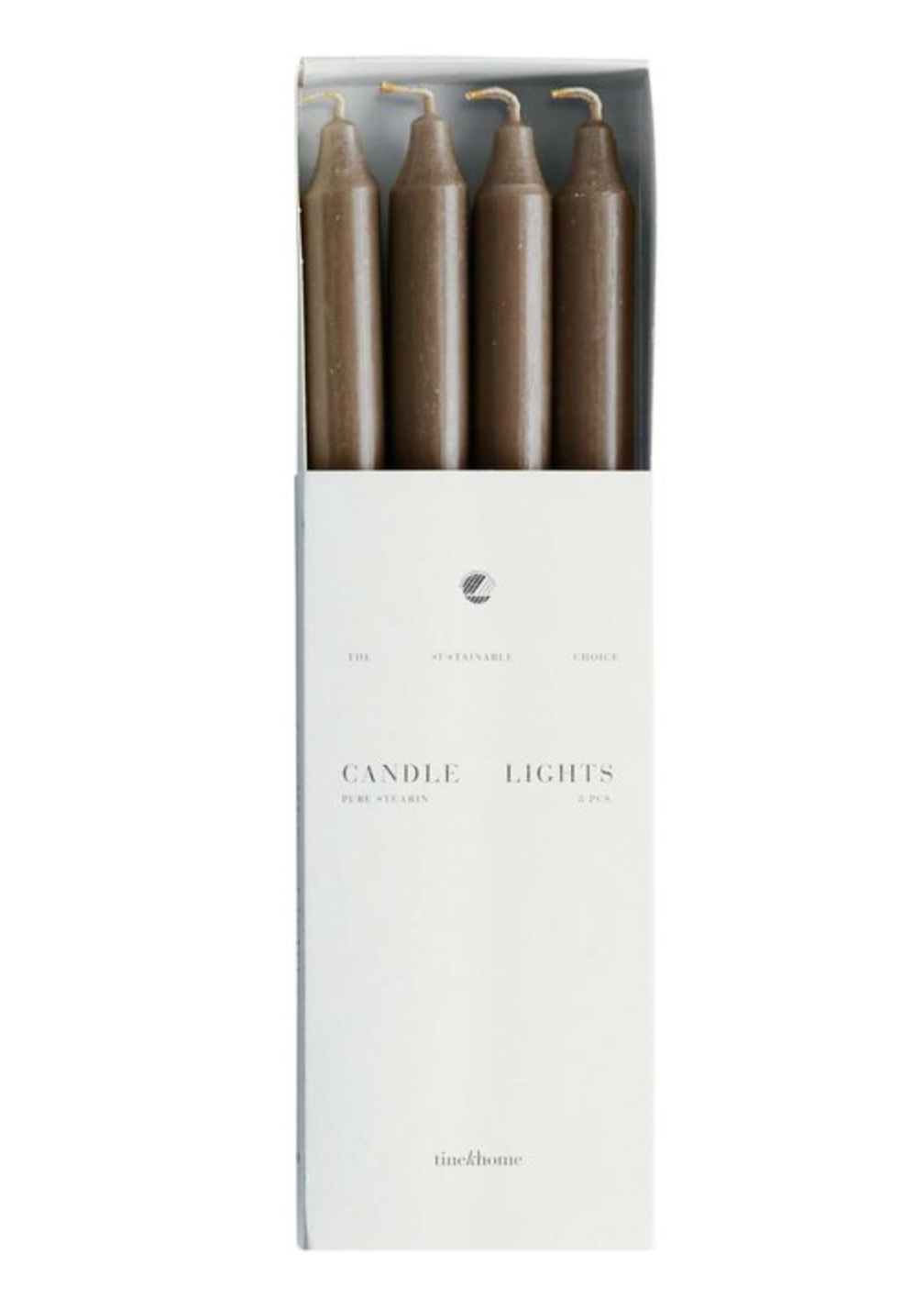 Kruunukynttilä 8-pack, hazel