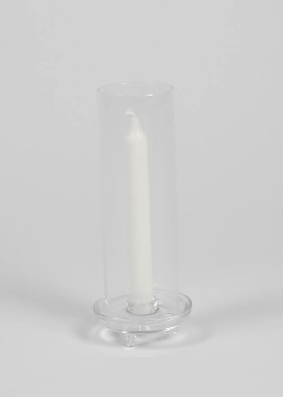 Gilly lasinen kynttilänjalka kruunukynttilälle