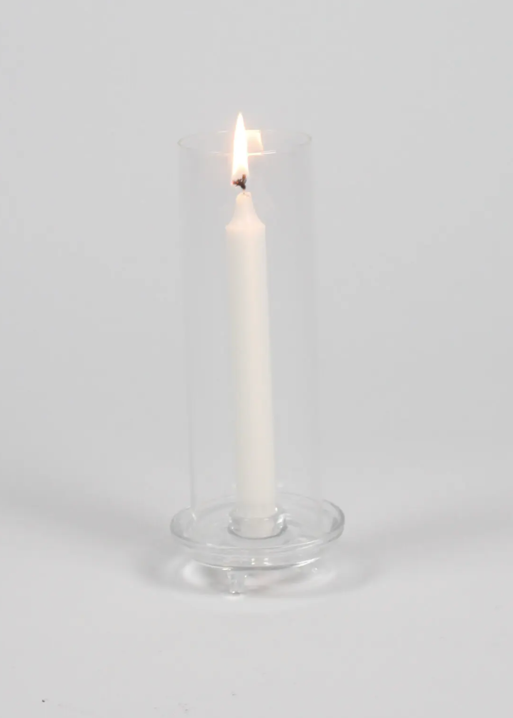 Gilly lasinen kynttilänjalka kruunukynttilälle