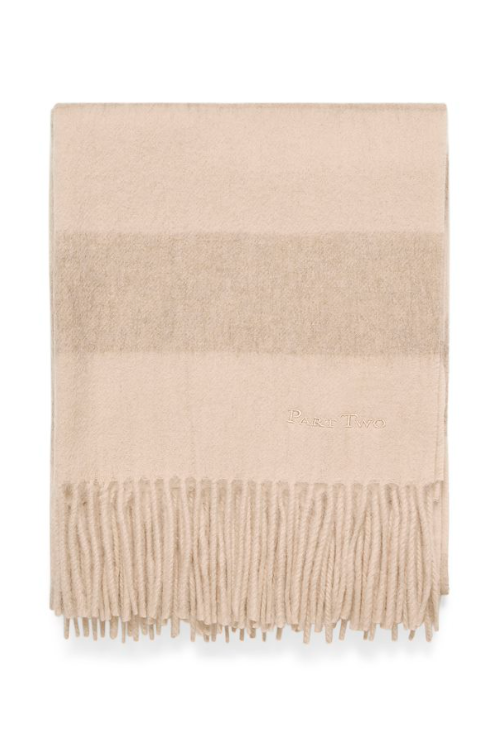 Part Two - Kitha huivi villaa, travertine stripe