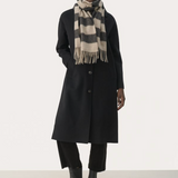 Kitha huivi villaa, black stripe