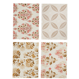 Bungalow - Greeting Card Yara Raspberry S/4pcs