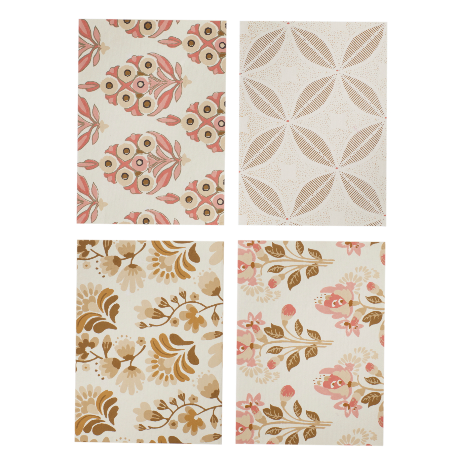 Bungalow - Greeting Card Yara Raspberry S/4pcs