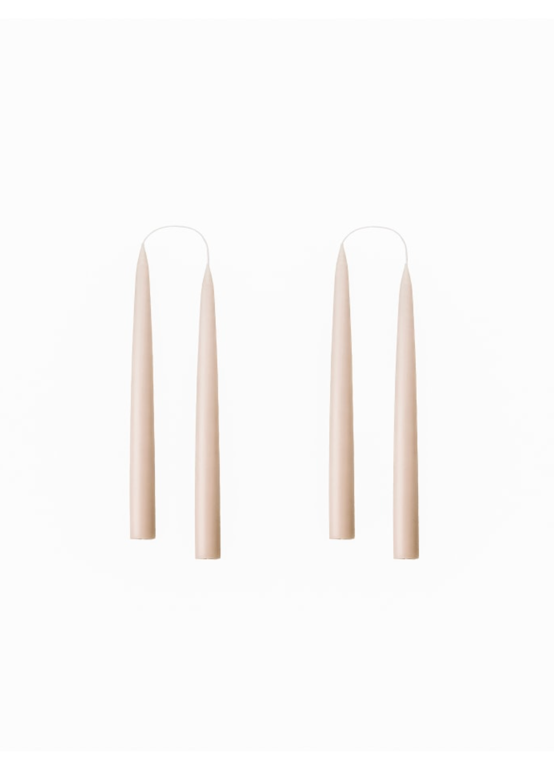 Kruunukynttilä lyhyt 20 cm, nude