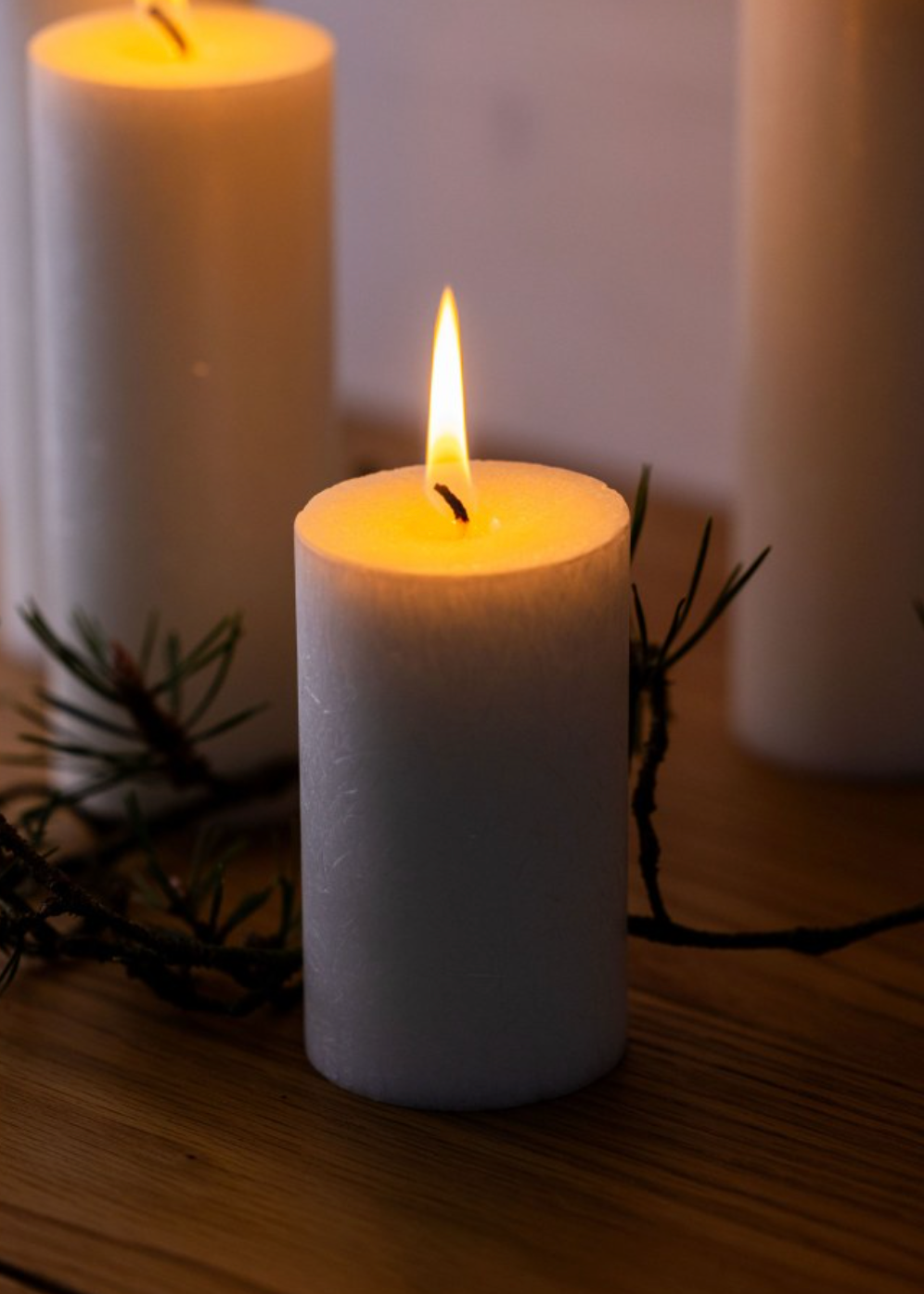 Oliiviöljykynttilä 6 cm x 10cm, hazelnut