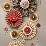 Paperirosetti Elderflower 40cm, walnut