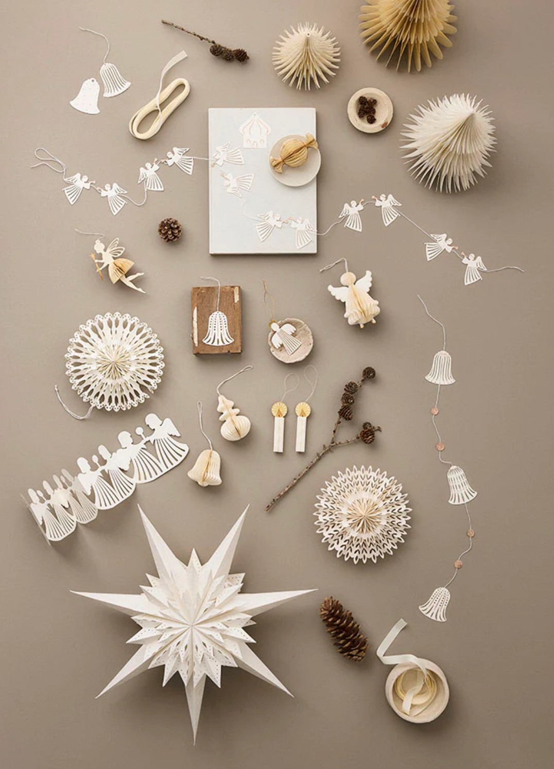 paperikoristeita Bungalow