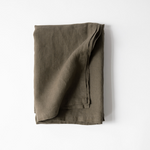 Pöytäliina pellavaa 145x330, taupe