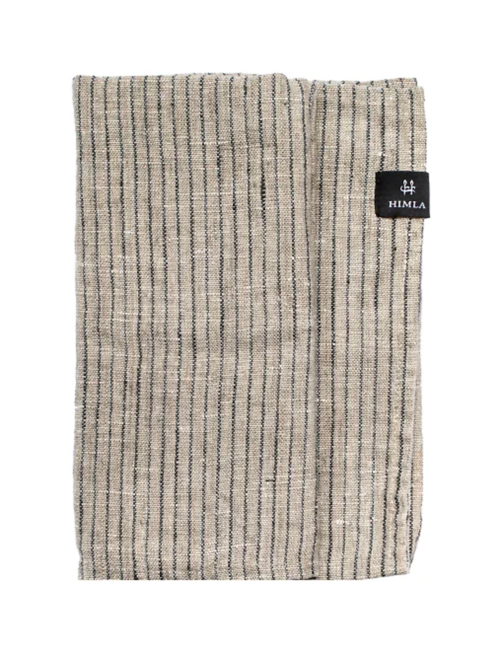 Himla - raidalliset pellavaservetit (4pl), kohl/natural