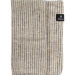 Himla - raidalliset pellavaservetit (4pl), kohl/natural