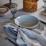 Himla - raidalliset pellavaservetit (4pl), kohl/natural