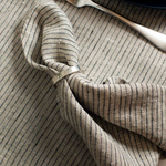 Himla - raidalliset pellavaservetit (4pl), kohl/natural