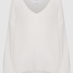 Americandreams - Silja mohairneule LOVE, white/sky blue