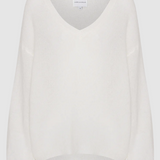 Americandreams - Silja mohairneule LOVE, white/sky blue
