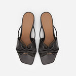 Flattered - Olivia pistokkaat nahkaa, musta