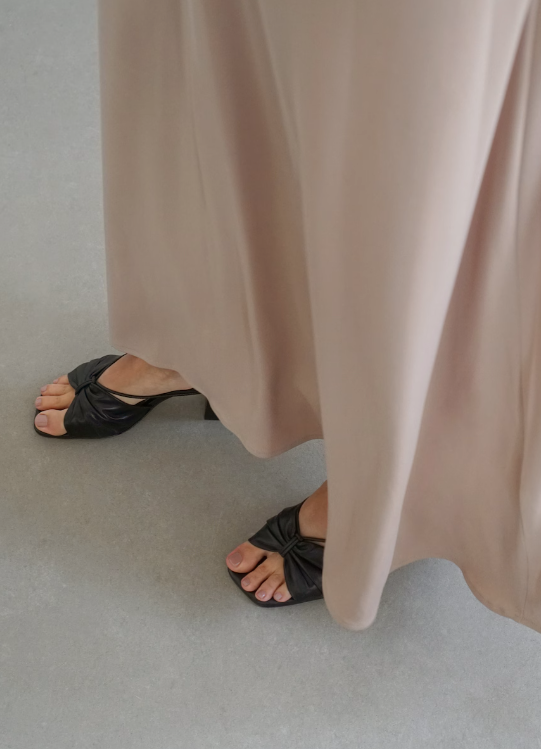 Flattered - Olivia pistokkaat nahkaa, musta