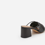 Flattered - Olivia pistokkaat nahkaa, musta