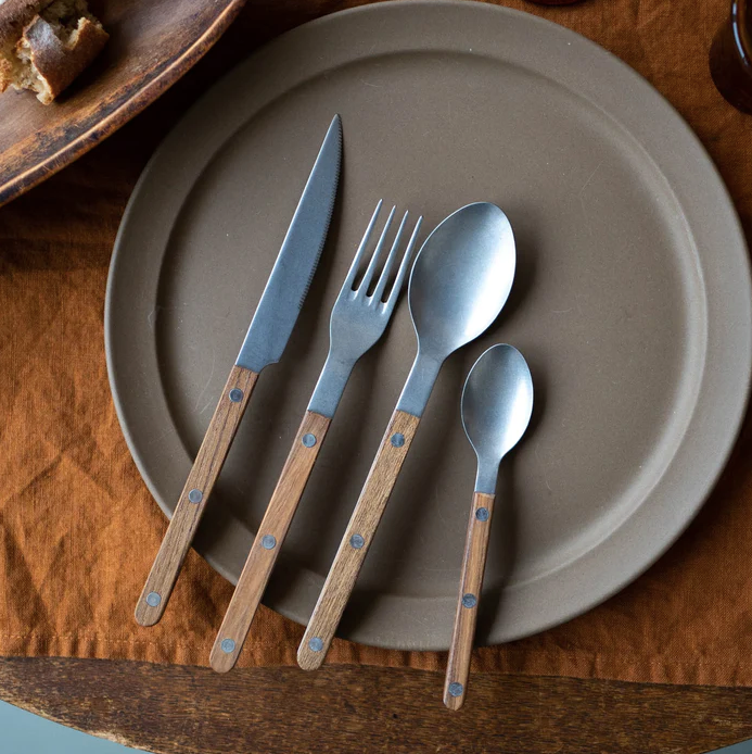 Sabre - ruokalusikka, haarukka, veitsi, teak