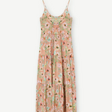 Jolanta pitkä olkainmekko, cream print