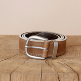 Mos Mosh - Stitch nahkavyö, cinnamon swirl