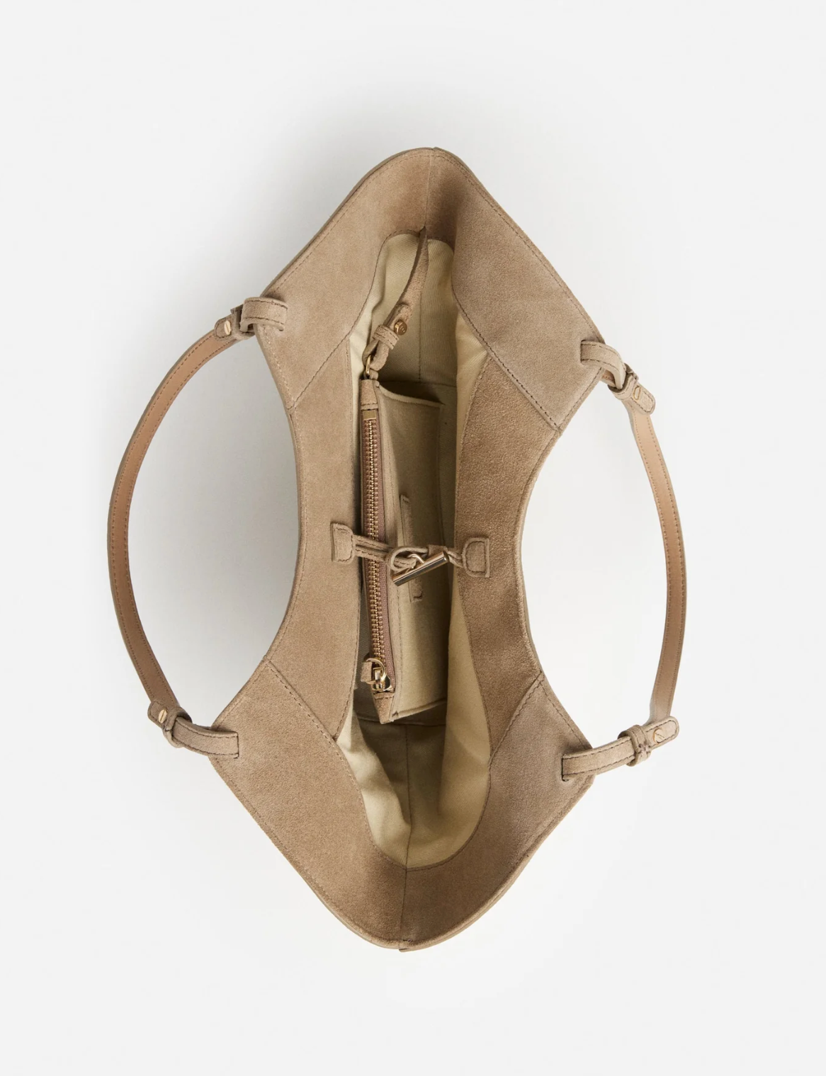 Flattered - Dilba Mini Tote Bag Suede Sand