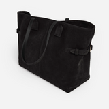 Flattered - Lesley tote bag, suede black