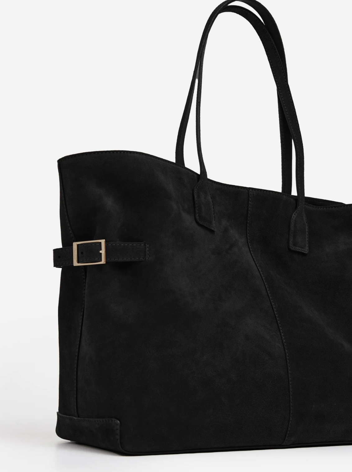 Flattered - Lesley tote bag, suede black