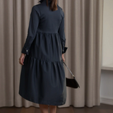 Clarette pitkähihainen mekko, dark navy