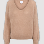 Milana alpakkaneule, medium brown